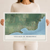 Map of Merrimac, Wisconsin, 12 x 18 inch unframed archival matte print