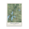 Map of the Town of Merton, Wisconsin, 12 x 18 inch unframed archival matte print