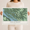 Map of the Town of Milton, Buffalo County, Wisconsin, 12 x 18 inch unframed archival matte print