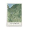 Map of the Town of Milton, Rock County, Wisconsin, 12 x 18 inch unframed archival matte print