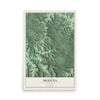 Map of Modena, Wisconsin, 12 x 18 inch unframed archival matte print