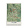 Map of Montfort, Wisconsin, 12 x 18 inch unframed archival matte print