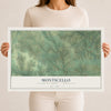 Map of Monticello, Lafayette County, Wisconsin, 12 x 18 inch unframed archival matte print
