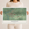 Map of Neillsville, Wisconsin, 12 x 18 inch unframed archival matte print