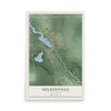 Map of Nelsonville, Wisconsin, 12 x 18 inch unframed archival matte print