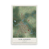 Map of New London, Wisconsin, 12 x 18 inch unframed archival matte print