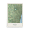 Map of Newton, Manitowoc County, Wisconsin, 12 x 18 inch unframed archival matte print