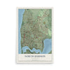 Map of North Hudson, Wisconsin, 12 x 18 inch unframed archival matte print