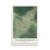 Map of Oakdale, Wisconsin, 12 x 18 inch unframed archival matte print
