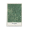 Map of Peeksville, Wisconsin, 12 x 18 inch unframed archival matte print