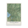 Map of Pleasant Springs, Wisconsin, 12 x 18 inch unframed archival matte print