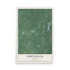 Map of Popple River, Wisconsin, 12 x 18 inch unframed archival matte print