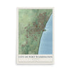 Map of Port Washington, Wisconsin, 12 x 18 inch unframed archival matte print
