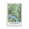 Map of the Town of Potosi, Wisconsin, 12 x 18 inch unframed archival matte print