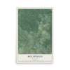 Map of Red Springs, Wisconsin, 12 x 18 inch unframed archival matte print