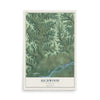 Map of Richwood, Wisconsin, 12 x 18 inch unframed archival matte print