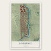 Riverwest, Wisconsin map print, the full design