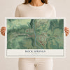 Map of Rock Springs, Wisconsin, 12 x 18 inch unframed archival matte print