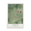 Map of Rockland, La Crosse County, Wisconsin, 12 x 18 inch unframed archival matte print