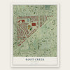 Root Creek, Wisconsin map print, the full design