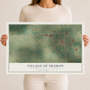 Map of Sharon, Wisconsin, 12 x 18 inch unframed archival matte print