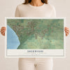 Map of Sherwood, Calumet County, Wisconsin, 12 x 18 inch unframed archival matte print
