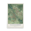 Map of Somerset, Wisconsin, 12 x 18 inch unframed archival matte print