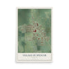 Map of Spencer, Wisconsin, 12 x 18 inch unframed archival matte print
