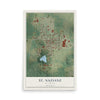 Map of St. Nazianz, Wisconsin, 12 x 18 inch unframed archival matte print