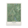 Map of Stanley, Barron County, Wisconsin, 12 x 18 inch unframed archival matte print