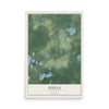 Map of Stella, Wisconsin, 12 x 18 inch unframed archival matte print