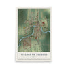 Map of Theresa, Wisconsin, 12 x 18 inch unframed archival matte print