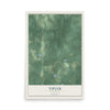 Map of Tipler, Wisconsin, 12 x 18 inch unframed archival matte print