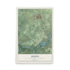 Map of Union, Eau Claire County, Wisconsin, 12 x 18 inch unframed archival matte print