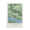 Map of the Town of Waterloo, Grant County, Wisconsin, 12 x 18 inch unframed archival matte print