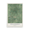 Map of the Town of Waupaca, Wisconsin, 12 x 18 inch unframed archival matte print