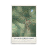 Map of Wausaukee, Wisconsin, 12 x 18 inch unframed archival matte print