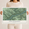Map of the Town of Wauzeka, Wisconsin, 12 x 18 inch unframed archival matte print