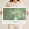 Map of White Oak Springs, Wisconsin, 12 x 18 inch unframed archival matte print