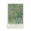 Map of the Town of Whitewater, Wisconsin, 12 x 18 inch unframed archival matte print