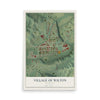 Map of Wilton, Wisconsin, 12 x 18 inch unframed archival matte print