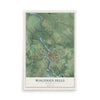 Map of Wisconsin Dells, Wisconsin, 12 x 18 inch unframed archival matte print