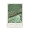 Map of Woodman, Wisconsin, 12 x 18 inch unframed archival matte print