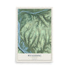 Map of Wyalusing, Wisconsin, 12 x 18 inch unframed archival matte print