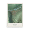 Map of Bayard, West Virginia, 12 x 18 inch unframed archival matte print