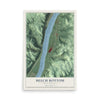 Map of Beech Bottom, West Virginia, 12 x 18 inch unframed archival matte print
