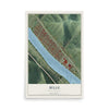 Map of Belle, West Virginia, 12 x 18 inch unframed archival matte print