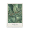 Map of Blacksville, West Virginia, 12 x 18 inch unframed archival matte print