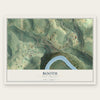 Booth, West Virginia map print, the full design