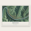 Brenton, West Virginia map print, the full design
